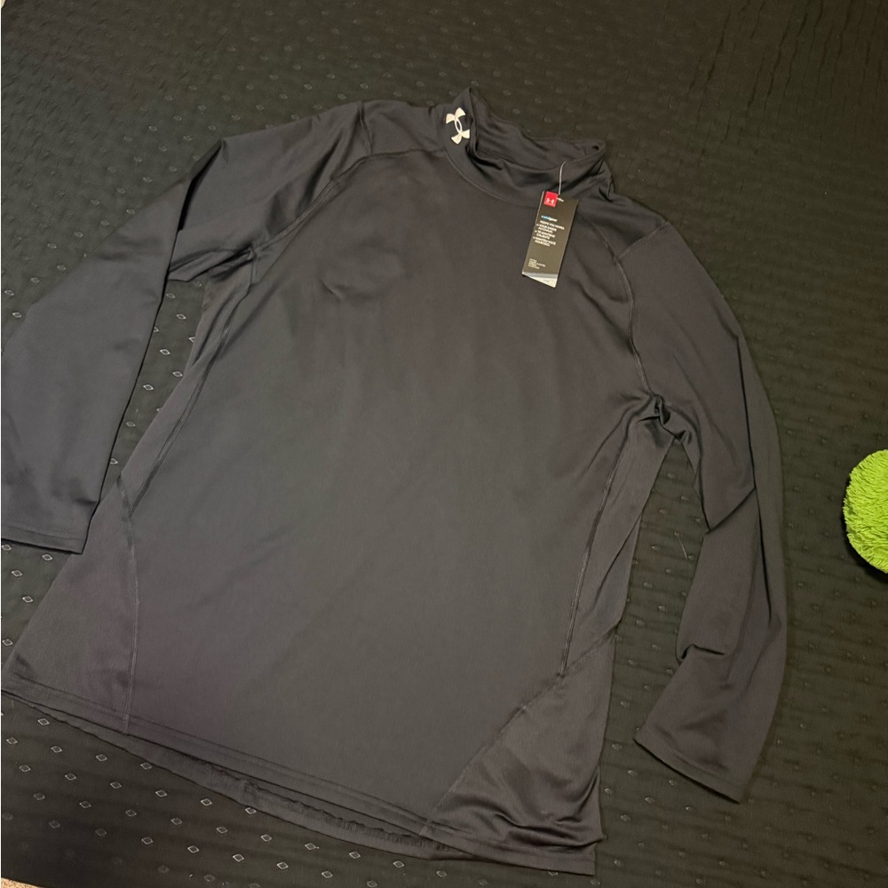 Under Armour Charcoal Gray Mock Neck Shirt